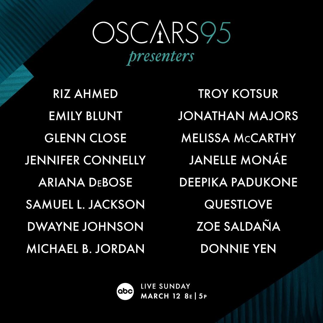 The Academy Unveils The List Of Presenters At Oscars Awards 2023